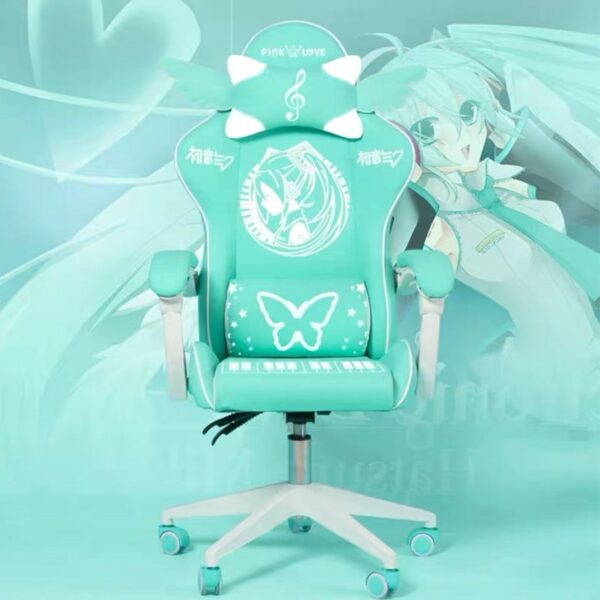 Kawaii Pink Love Anime Gaming Chair chairs kawaii