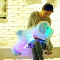 Светодиодная светящаяся плюшевая игрушка для собак собака каваи