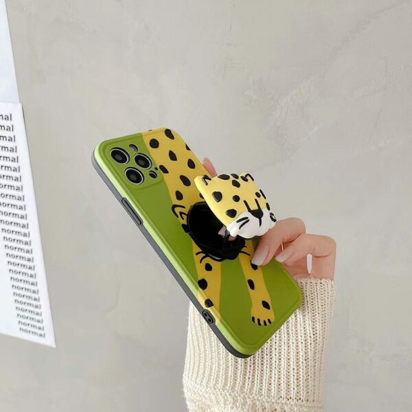Cute 3D Leopard iPhone Case Leopard kawaii