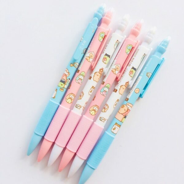 Cute Mechanical Pencil With Eraser 3PCS Cute kawaii
