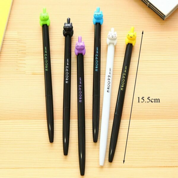 Cute Cartoon Colored Cats Gel Pens 3pcs Automatic Pen kawaii