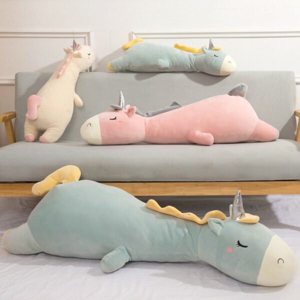 Cute Big Unicorn Plush Toy Pillow kawaii