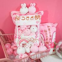 일본의 귀여운 토끼 인형 가방 토끼 카와이