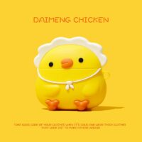 Schattig Airpods-hoesje met kip/eend Cartoon-kawaii