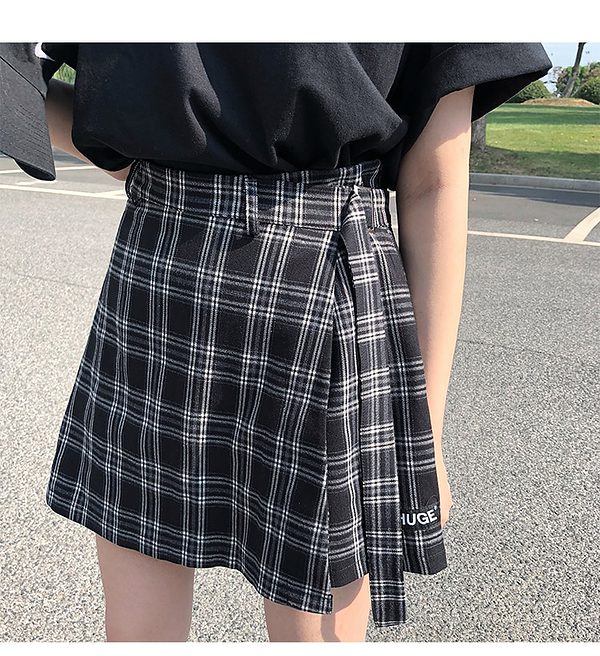 Fashion Vintage Plaid Mini Skirts Mini Skirts kawaii