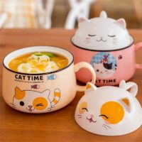 Cute Instant Noodles Bowl Cat kawaii
