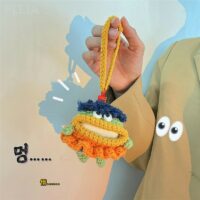Cute Knitting Monster AirPods Case Cartoon kawaii
