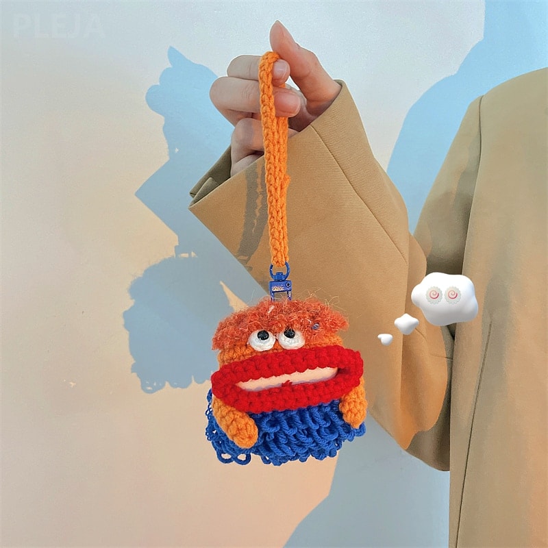Cute Knitting Monster AirPods Case