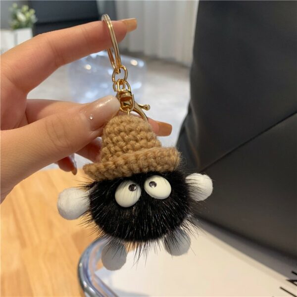 Fuzzy Elfin Ball Bag Keychain Keychain kawaii
