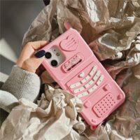 iPhone-hoesje met retro roze hart van Kawaii Hart kawaii