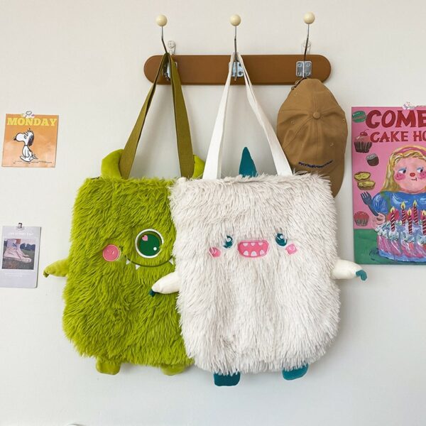 Cute Little Monster Plush Shoulder Bag Monster kawaii