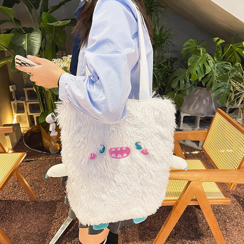 Cute Little Monster Plush Shoulder Bag