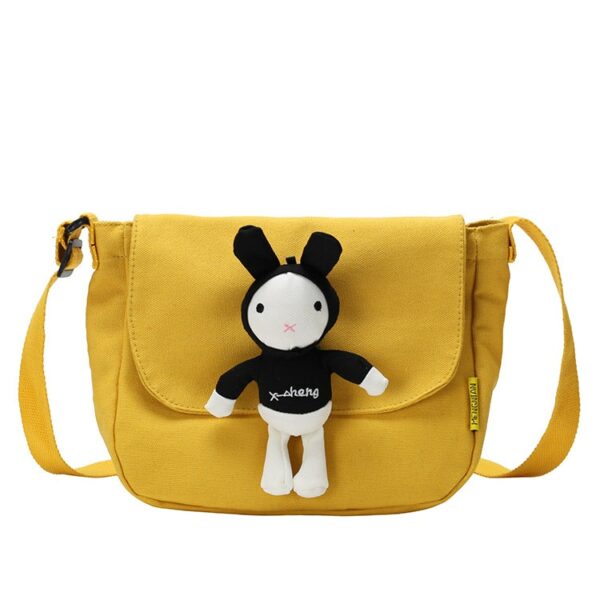 Cute Cartoon Rabbit Canvas Messenger Bag canvas bag kawaii