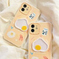 حالات iPhone لطيف الإطار الماس البيض بيض كاواي