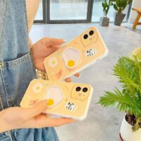 Söta Diamond Frame Egg iPhone-fodral Ägg kawaii