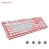 Kawaii Classic Pink Mechanical Keyboard USB Wired Gaming kawaii