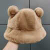 Fluffy Teddy Ears Bucket Hat Bear Ears kawaii