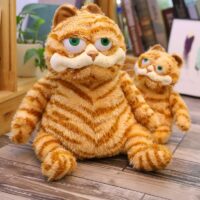 Brinquedo de pelúcia macio para gato kawaii gordo e irritado gato kawaii