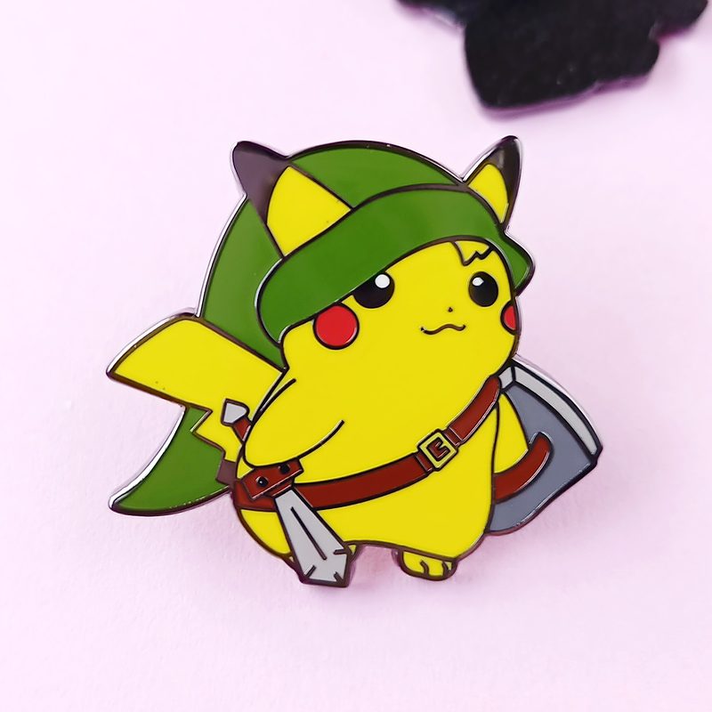 Kawaii Pikachu Cartoon Brooch