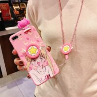 Różowe etui na telefon Samsung Usagi różowe kawaii