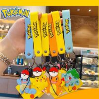Kawaii Pikachu nyckelring Tecknad kawaii