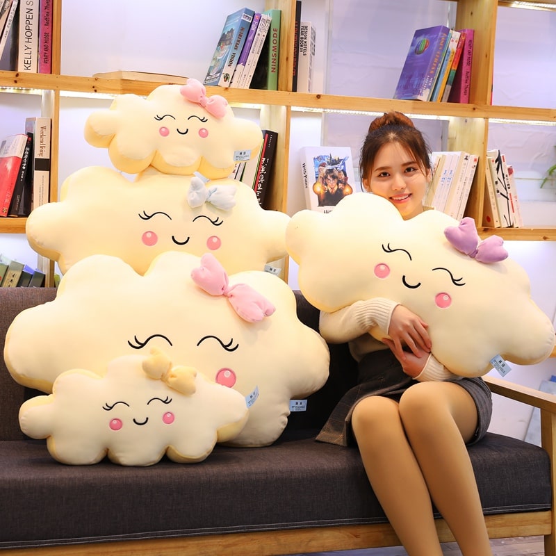 Sleeping And Happy Cloud Plush Toys