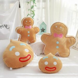 Gingerbread Man Stuffed Plush Pillow Christmas gift kawaii