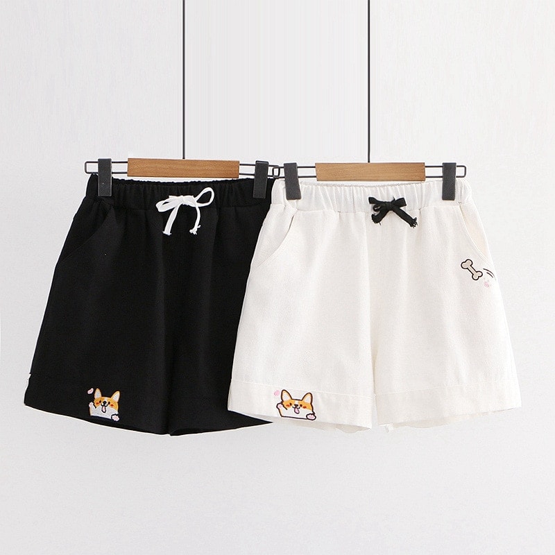 Kawaii Corgi Basic Shorts