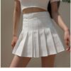 Kawaii White Pleated Skirt Mini Skirts kawaii