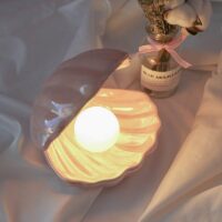 Lampka nocna w kształcie muszli syreny Kawaii