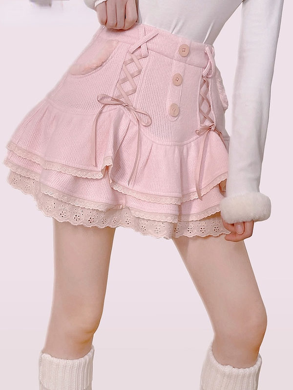 Pink Dollette Skirt Dollette Skirt kawaii