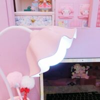 Kawaii Pink Sakura skrivbordslampa Light Lampa Ljus kawaii