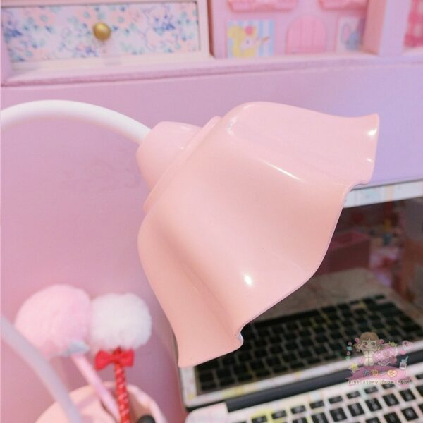 Kawaii Pink Sakura Desk Lamp Light Lamp Light kawaii