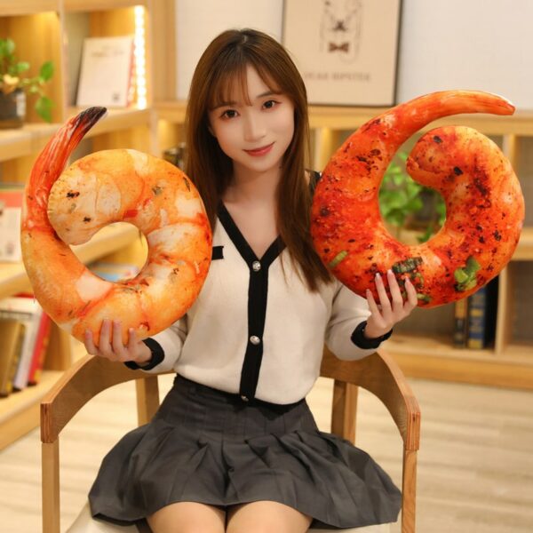 Creative Shrimp Meat Throw Pillows Creative kawaii
