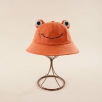 Sombrero de cubo de rana kawaii lindo kawaii