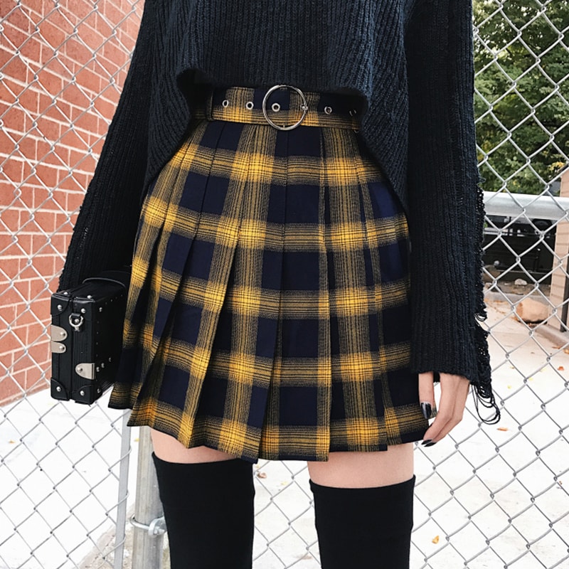 Gothic Punk Harajuku Pleated Skirt