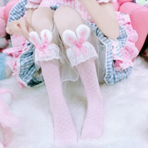Kawaii Bunny Bow Socks Cosplay kawaii