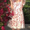 Kawaii Sweet Floral Lace Dress Floral Dress kawaii