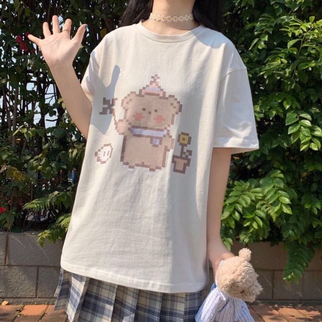 Kawaii Japan Cute Bear T-shirts