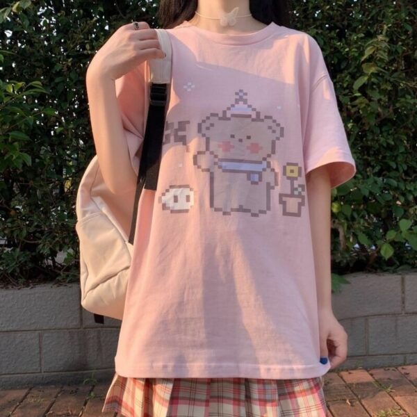Kawaii Japan Cute Bear T-shirts bear kawaii