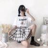 Kawaii Soft Girl Plaid Mini Skirts Japanese kawaii