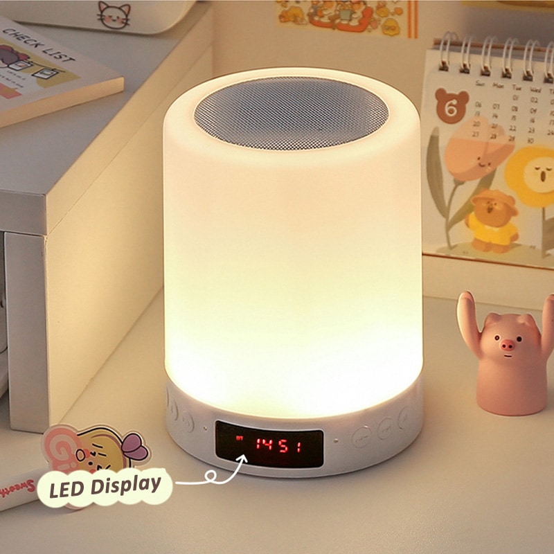 Bluetooth Speaker With Colorful Night Lamp