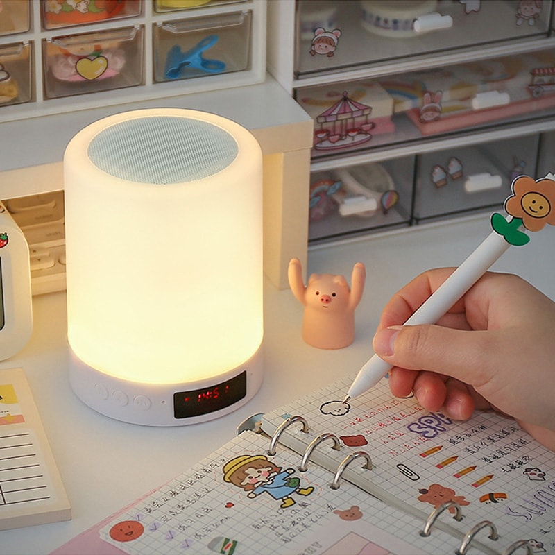 Bluetooth Speaker With Colorful Night Lamp