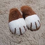 Kawaii Cat Paw Warm Fur Slippers