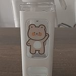 Kawaii Bear Water Bottle With Straw 700ml - 900ml