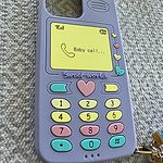 Kawaii Retro Pink Heart iPhone Case