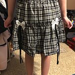 Kawaii Goth Plaid Bow Skirt