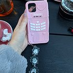 Kawaii Retro Pink Heart iPhone Case