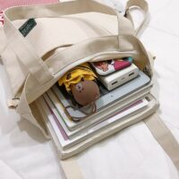 Универсальная широкая сумка-тоут Школьный рюкзак каваи