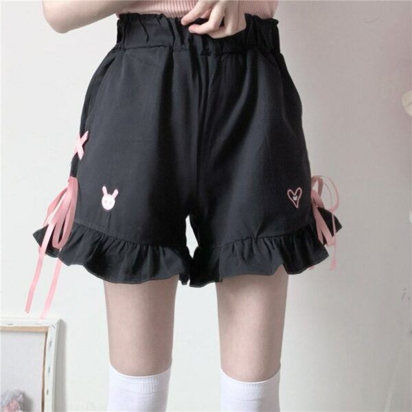 Kawaii Bunny Ruffled Short Pants Cute Shorts kawaii